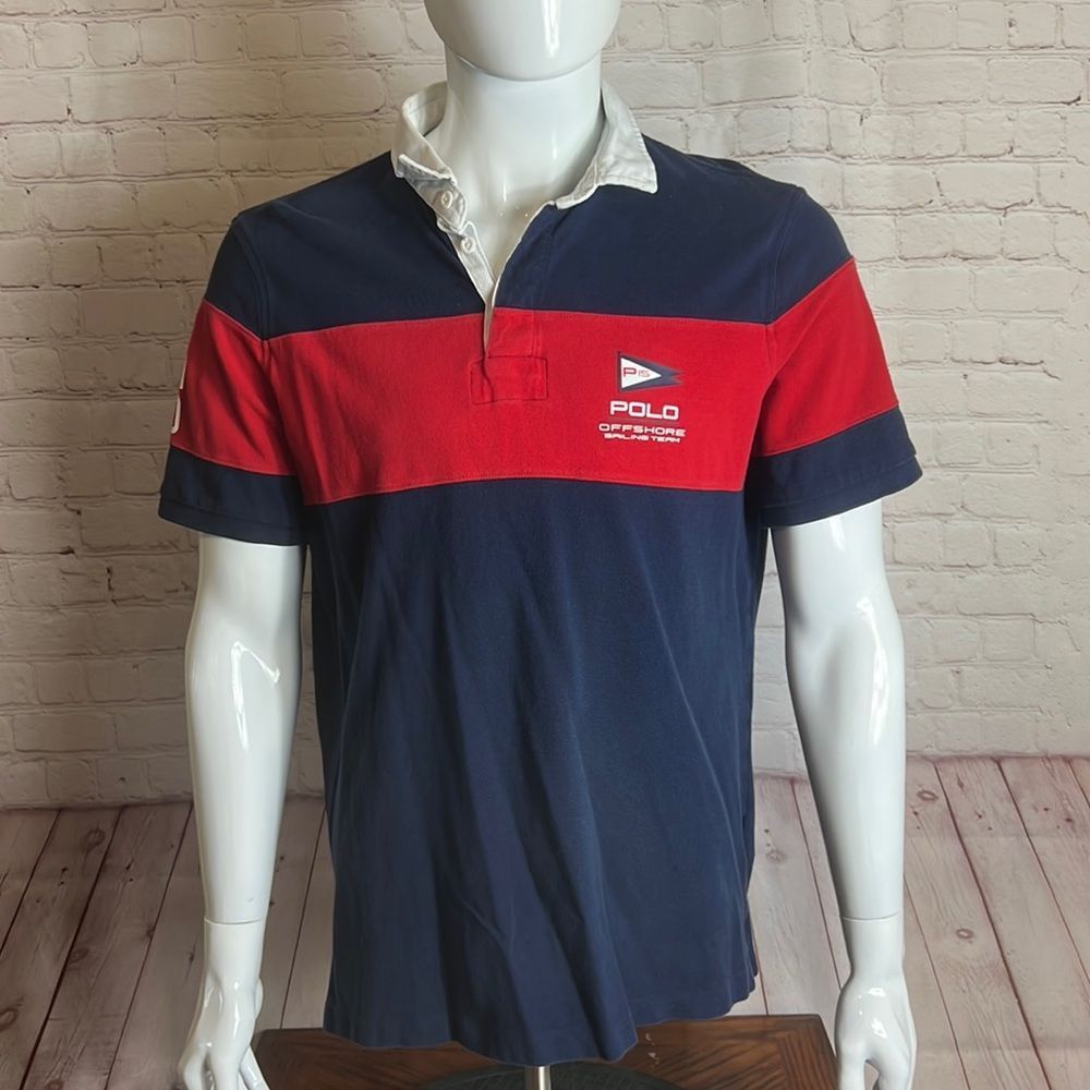 Polo Ralph Lauren Classic Fit Size Large USA Offshore Sailing Team Polo Shirt